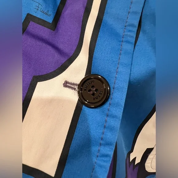 EUC Emilio Pucci Geometric Multi Color Blazer
